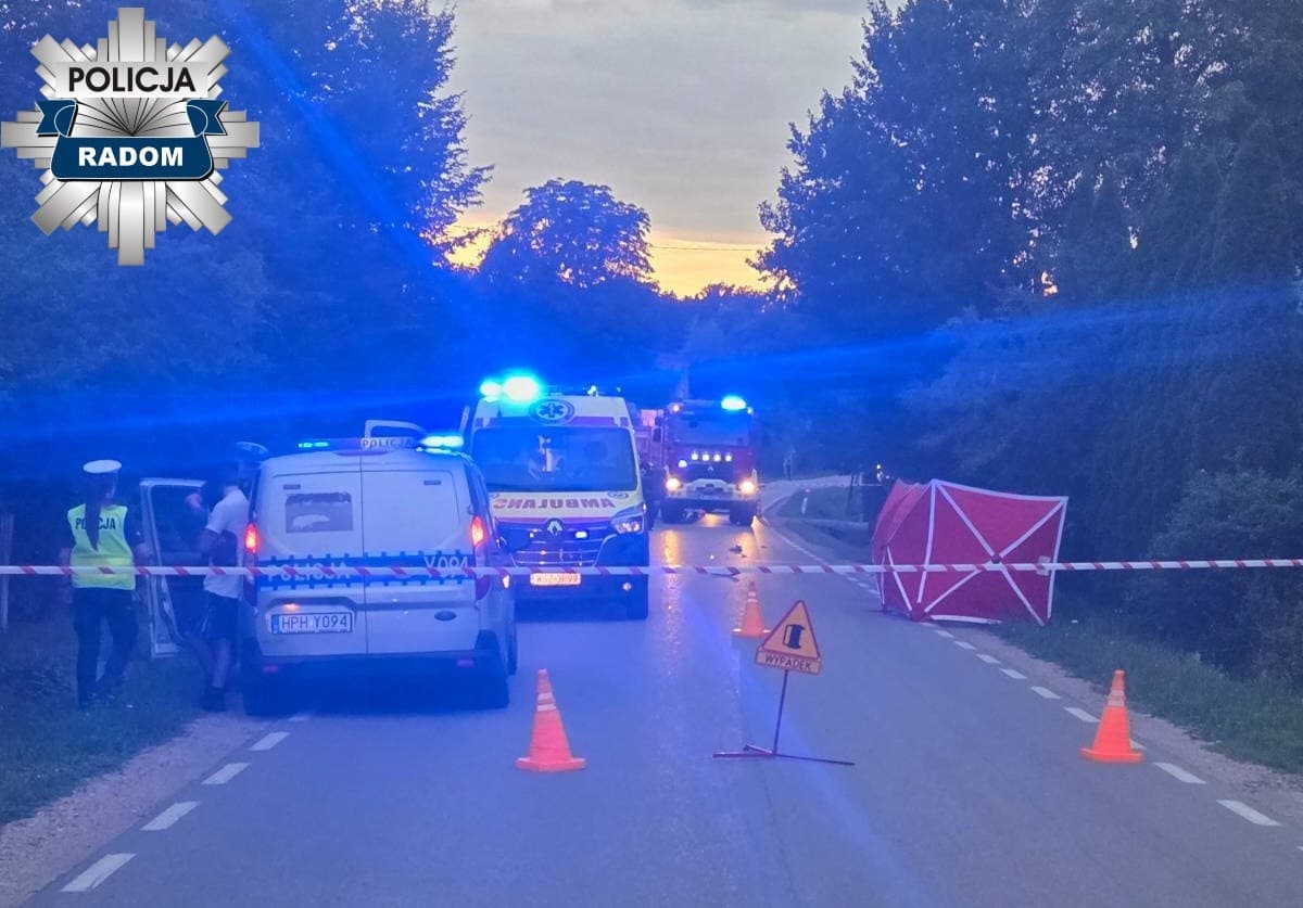 Tragiczny wypadek pod Radomiem. Nie żyje 75-letnia kobieta, kierowca miał sądowy zakaz prowadzenia pojazdów