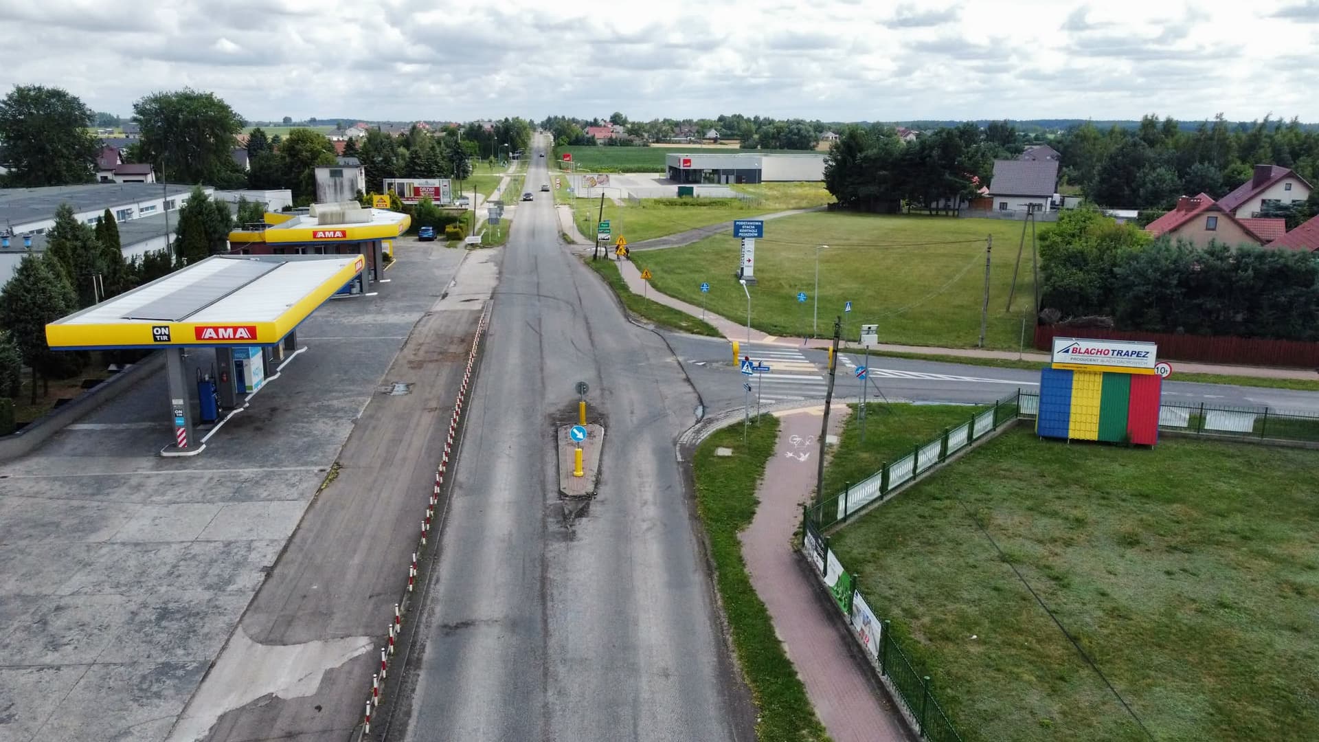 Trwa przebudowa DW553 na trasie Różankowo-Łubianka