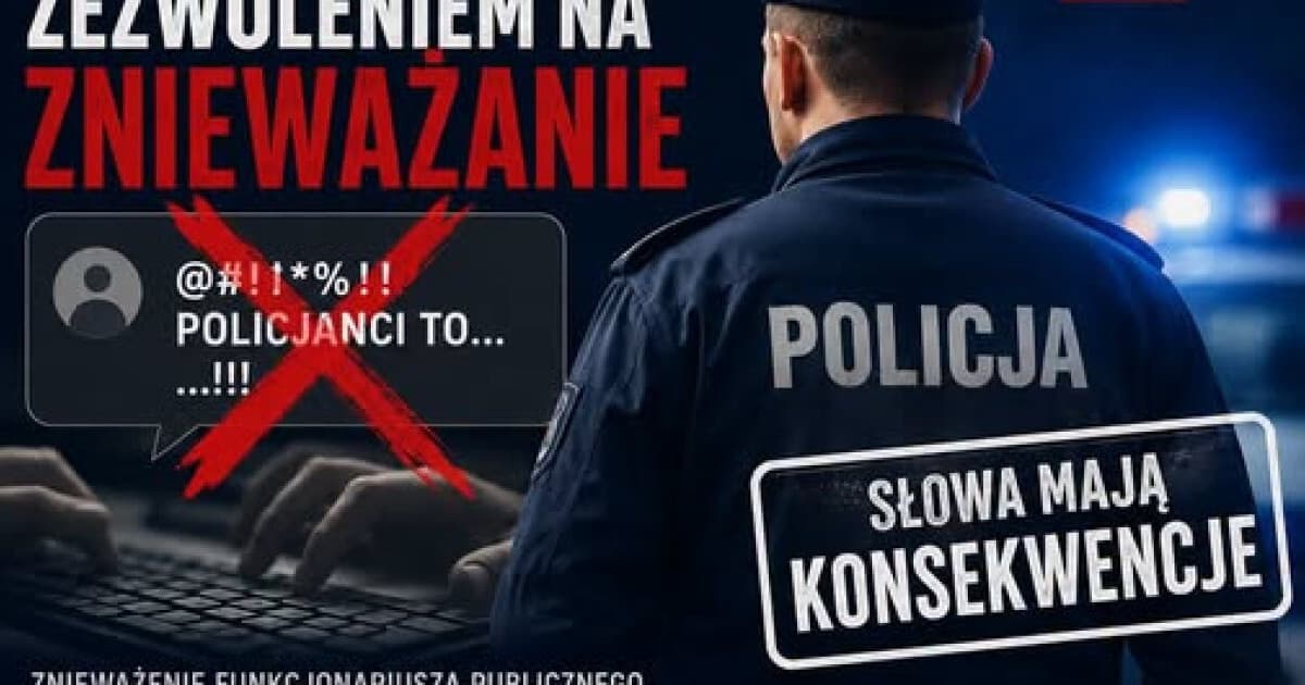 Ubliżał funkcjonariuszom na oficjalnym profilu nowotarskiej policji