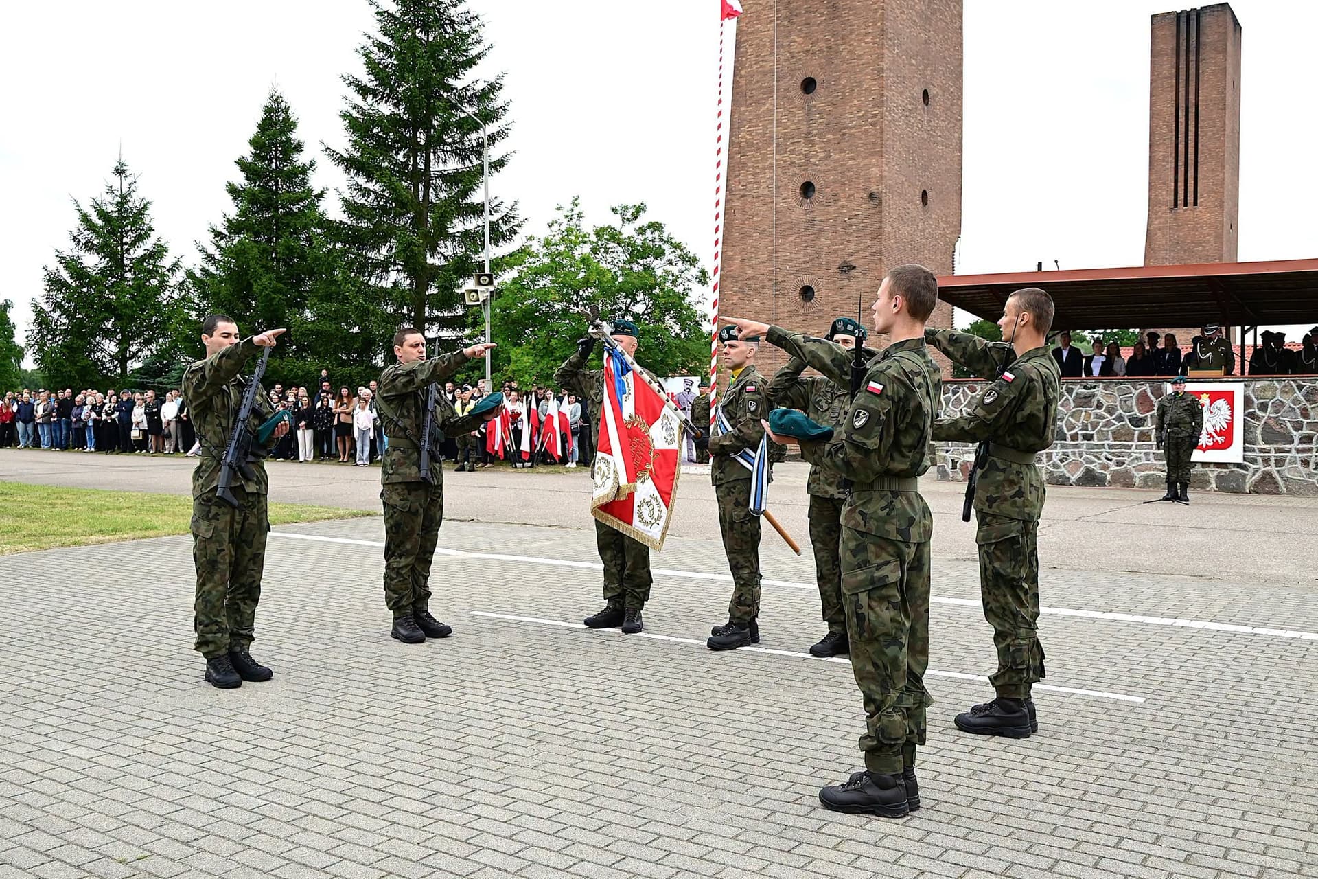 Uroczysta przysięga wojskowa w Złocieńcu