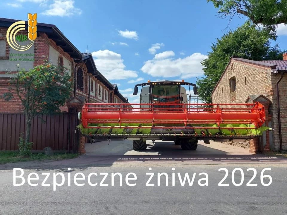 Żniwa 2026 w Wielkopolsce. Apel o ostrożność do rolników i kierowców