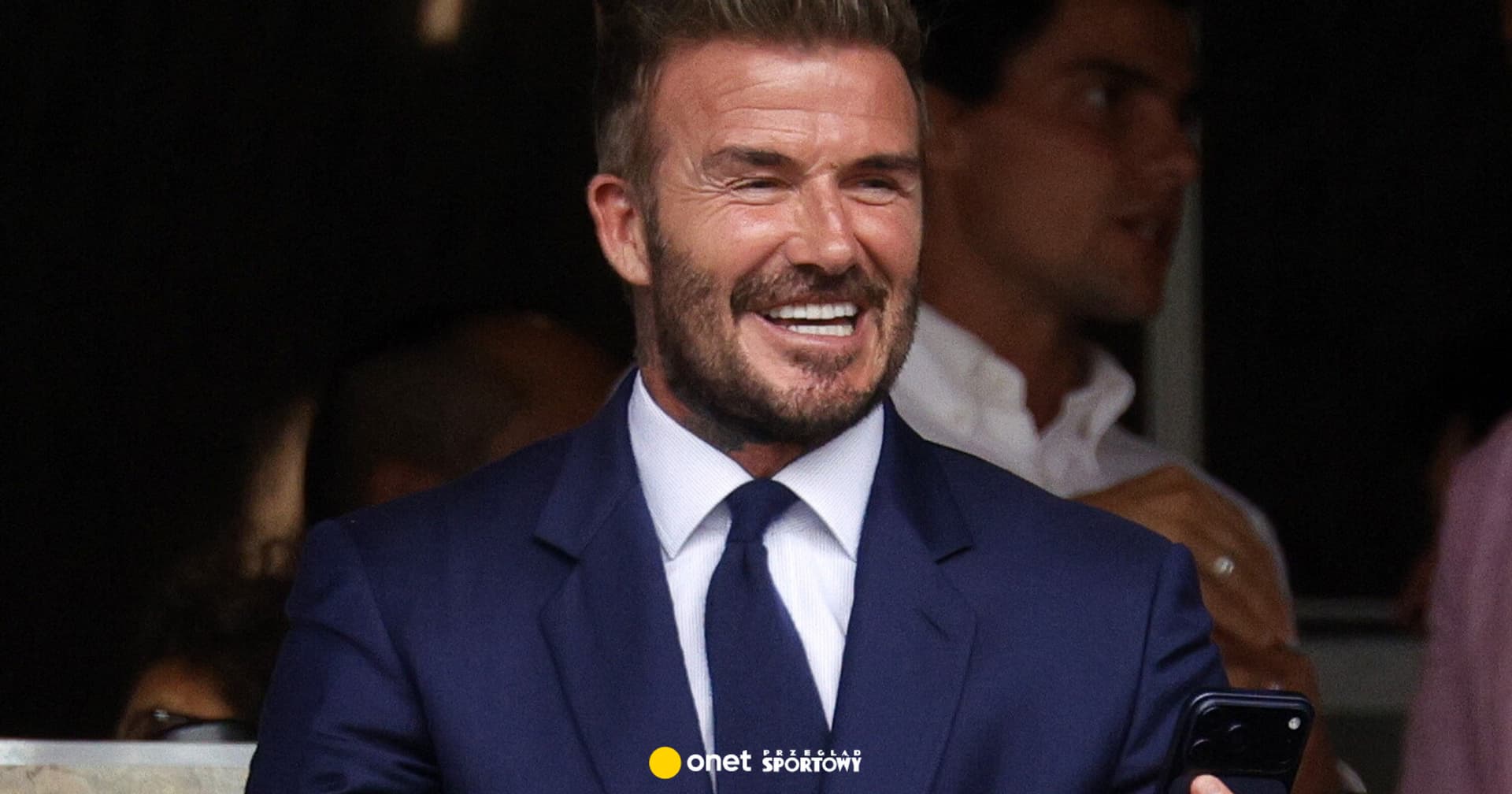David Beckham pojawił się na meczu Norwegia - Anglia. Spójrz, kto mu towarzyszył