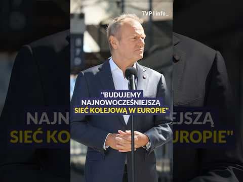 Tusk: w Polsce będzie najnowocześniejsza sieć kolejowa w Europie #polityka #polska #shorts