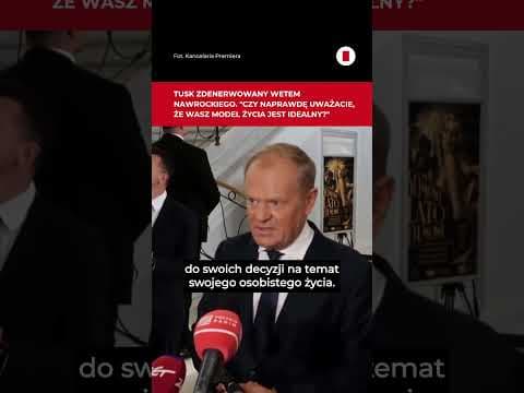 Tusk o wecie Nawrockiego. " To jest przekroczona pewna granica" #shorts