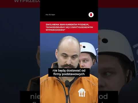 Kurierzy Pyszne.pl o nadchodzących zwolnieniach. " To katastrofa dla wielu tysięcy osób" #shorts