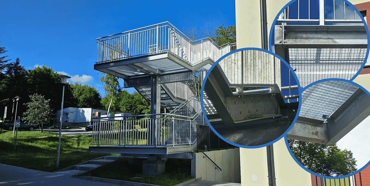 NOWY ZOL ZA 20 MILIONÓW, A NA SCHODACH… RDZA? Szpital odpowiada: „To zabrudzenia!”