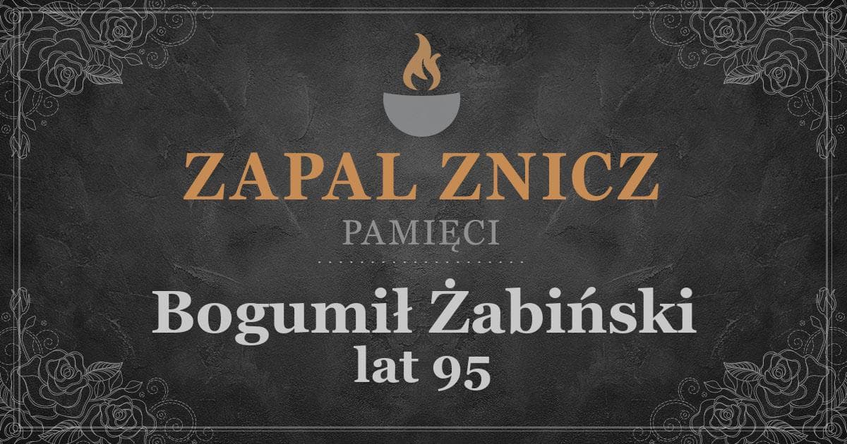 ŚPBogumił Żabińskiżył lat 95Zapalonych zniczy (5)