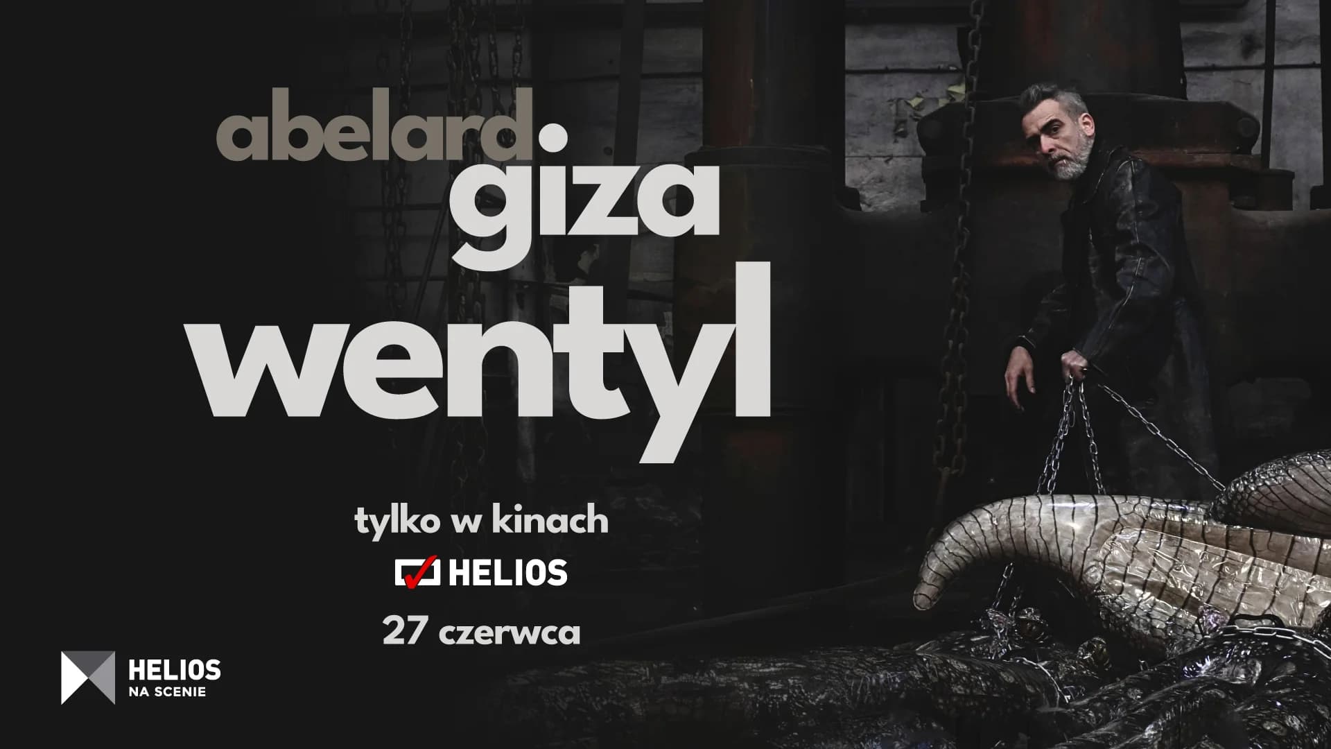 Abelard Giza „Wentyl” w Helios Konin. Ponad 100 minut stand-upu 27 czerwca