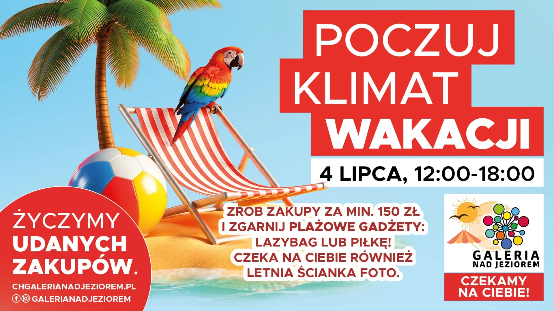 Wyjątkowe wydarzenie letnie w Koninie. Poczuj klimat wakacji w Galerii nad Jeziorem
