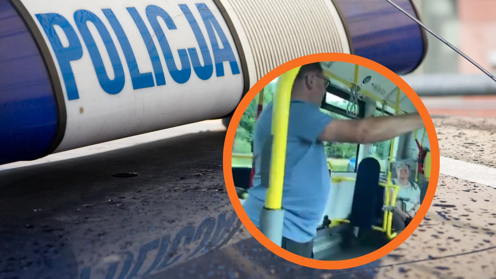 Policja zatrzymała agresora z autobusu w Bielsku-Białej. Nagranie to nie wszystko