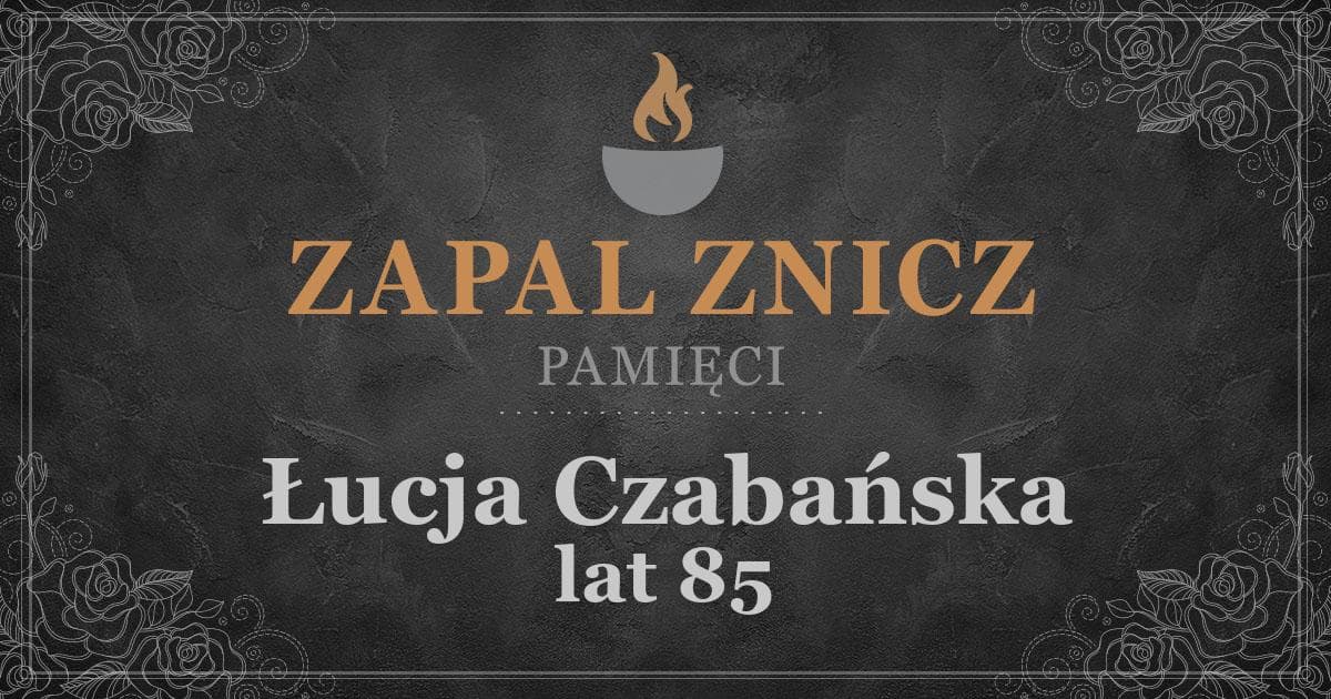 ŚPŁucja Czabańskażyła lat 85Zapalonych zniczy (17)