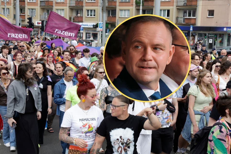 Prezydent Nawrocki pod ostrzałem na marszu równości. „Nie chce nam powiedzieć”