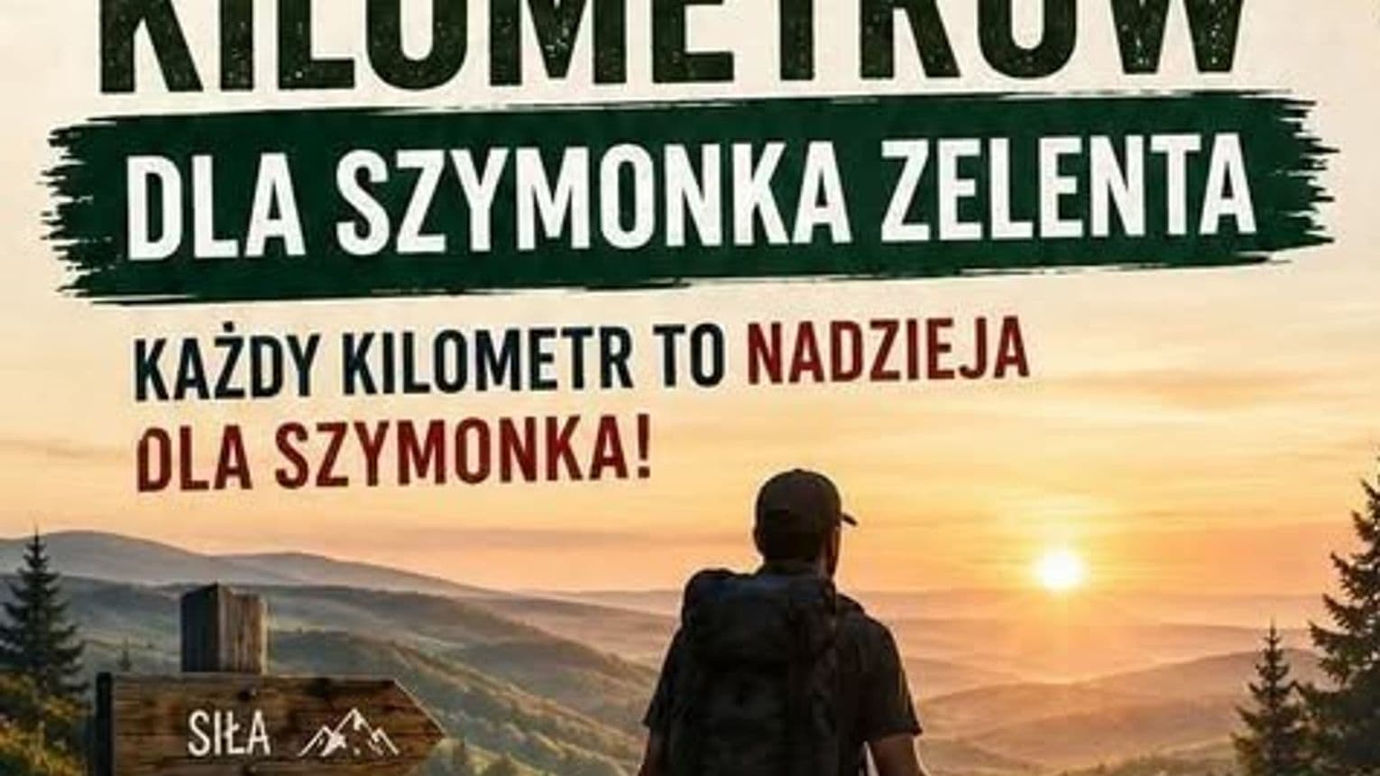 Wyruszył w 135-kilometrowy marsz dla chorego Szymonka. „Każdy kilometr to nadzieja”