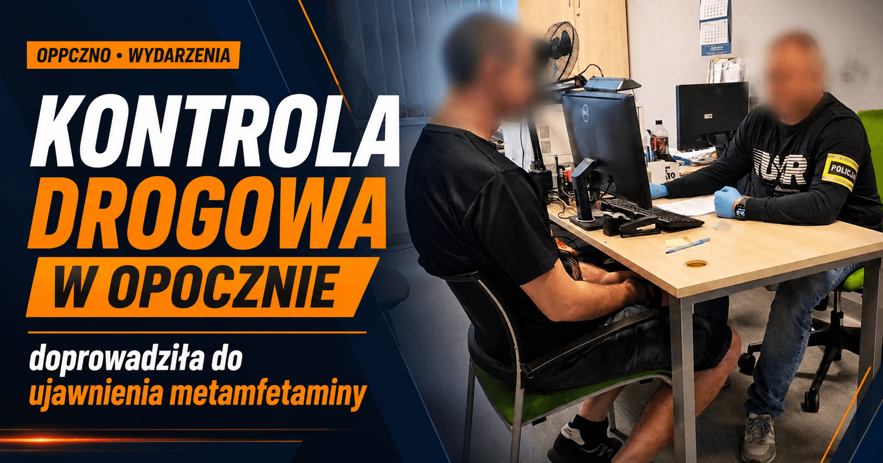 Kontrola drogowa w Opocznie doprowadziła do ujawnienia metamfetaminy