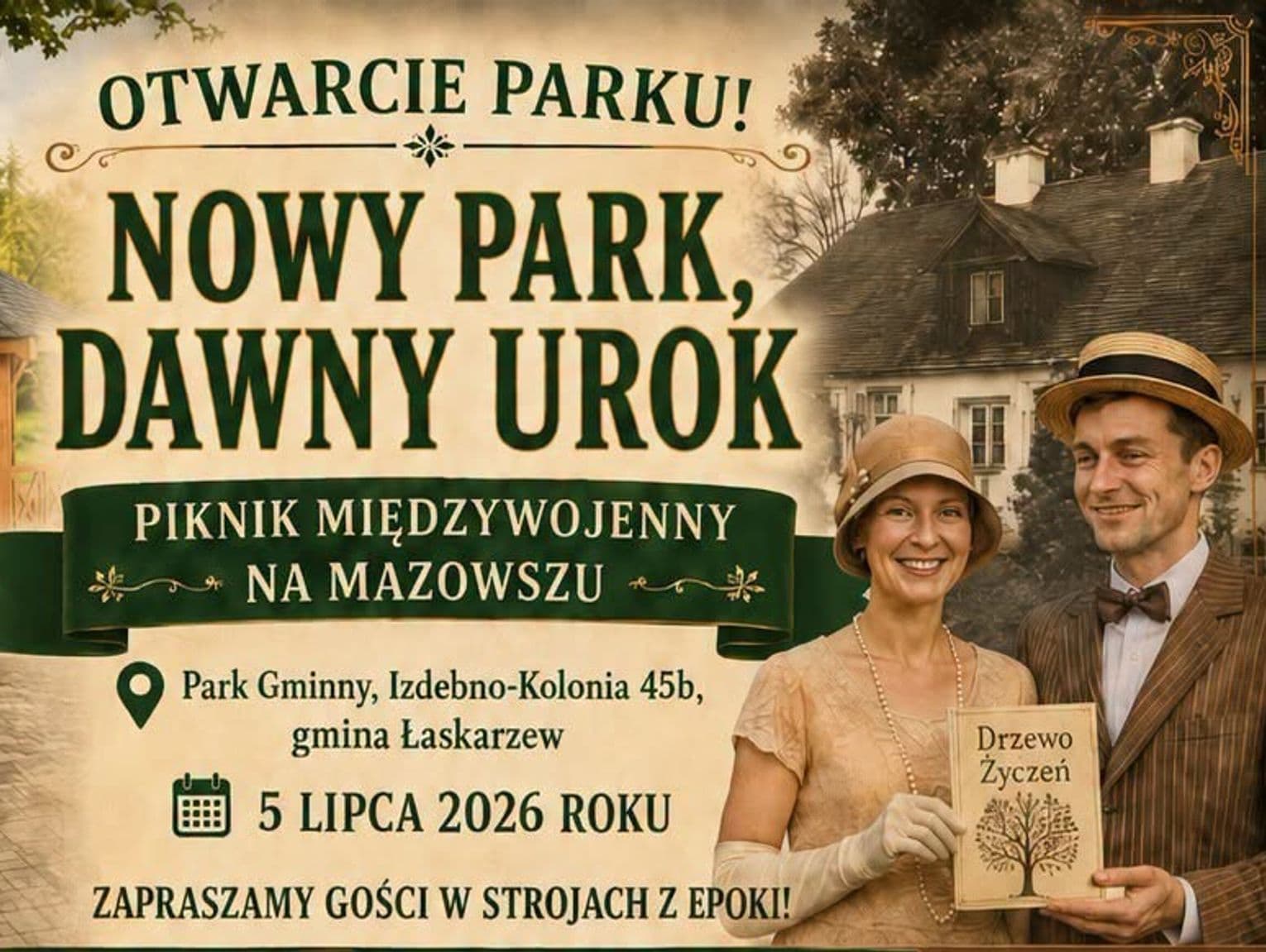 Nowy park, dawny urok. Park w Izdebnie-Kolonii otwiera się dla mieszkańców
