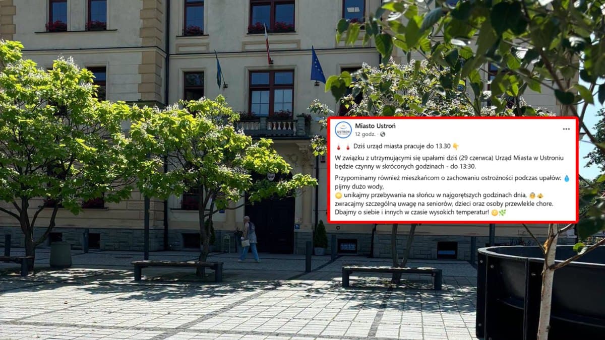Skrócone godziny pracy Urzędu Miasta w Ustroniu wywołały burzę. „Czy upały dotyczą tylko urzędników?”