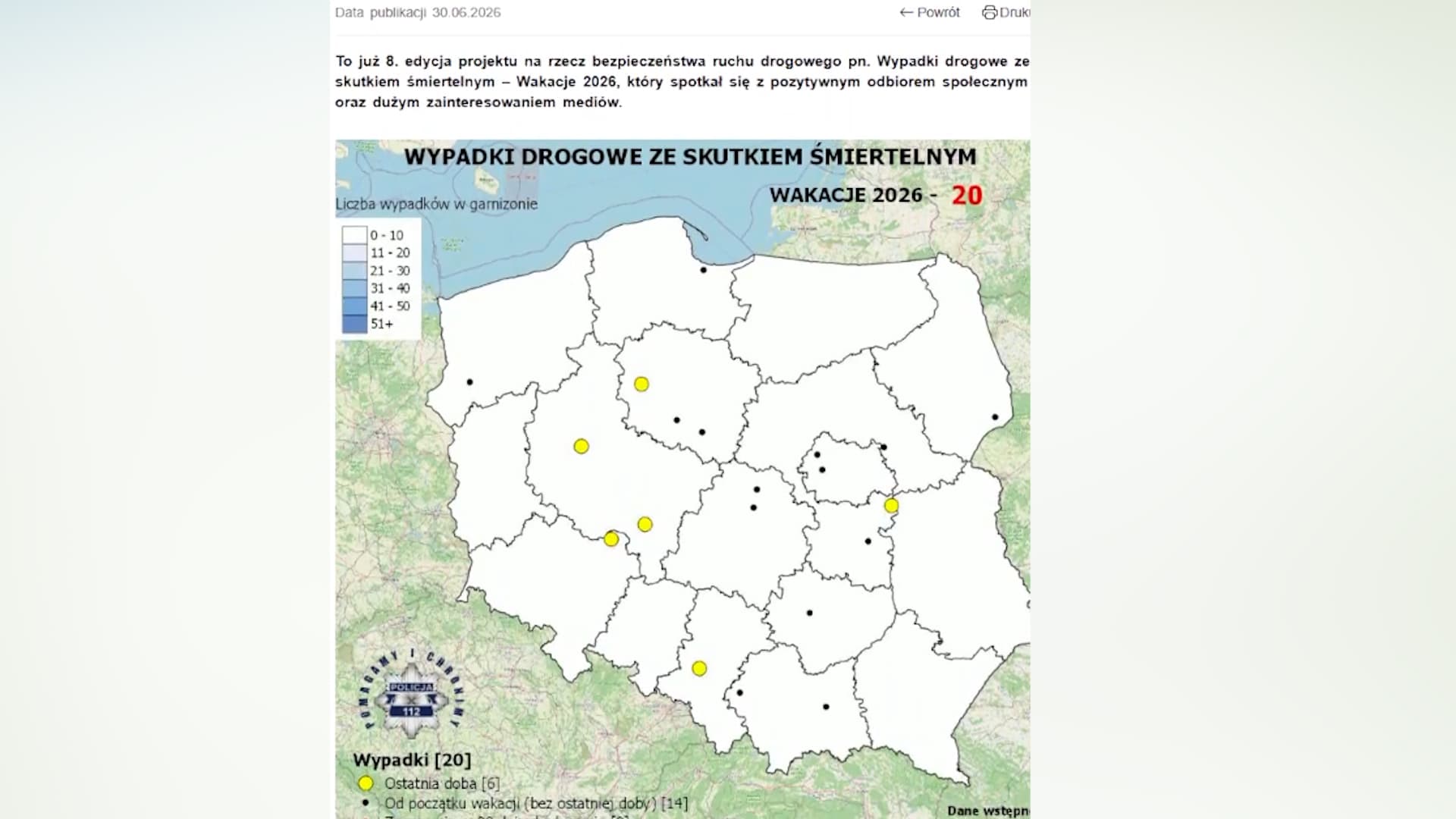 | KrajŚmiertelne wypadki na drogach. Policja pokazuje skalę tragedii