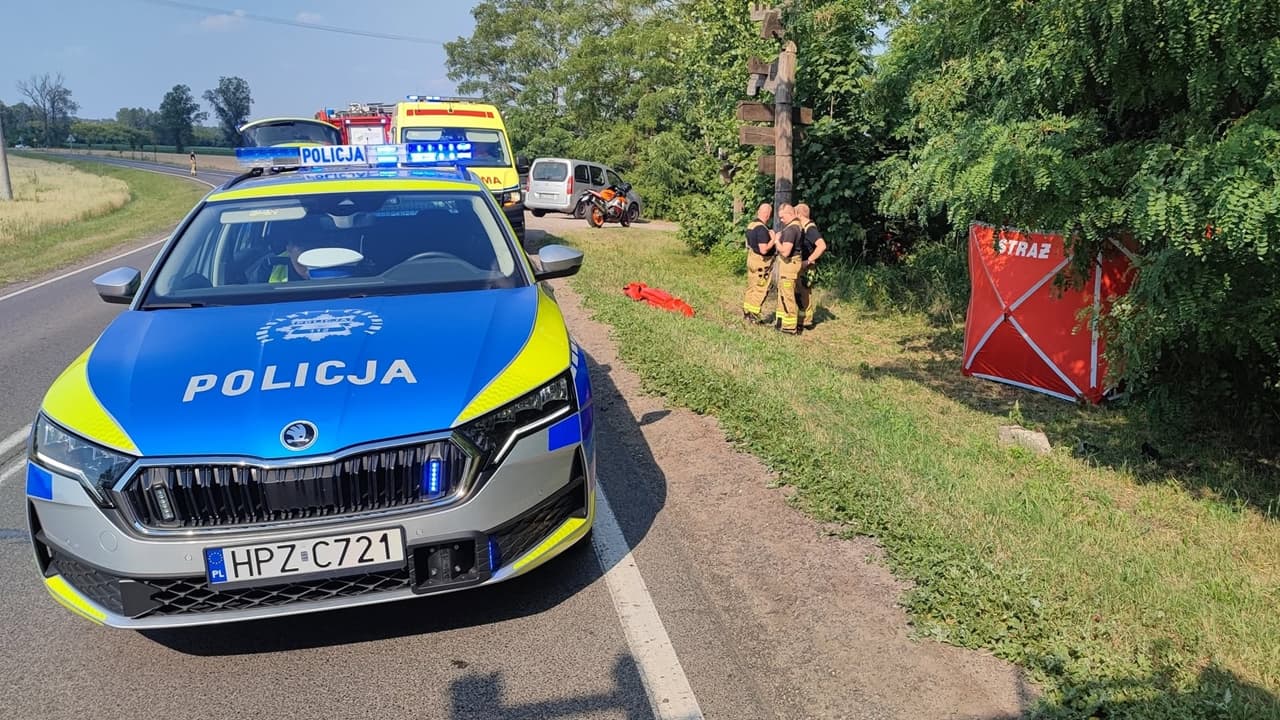 Tragiczny wypadek na DW575. Nie żyje 35-letni motocyklista