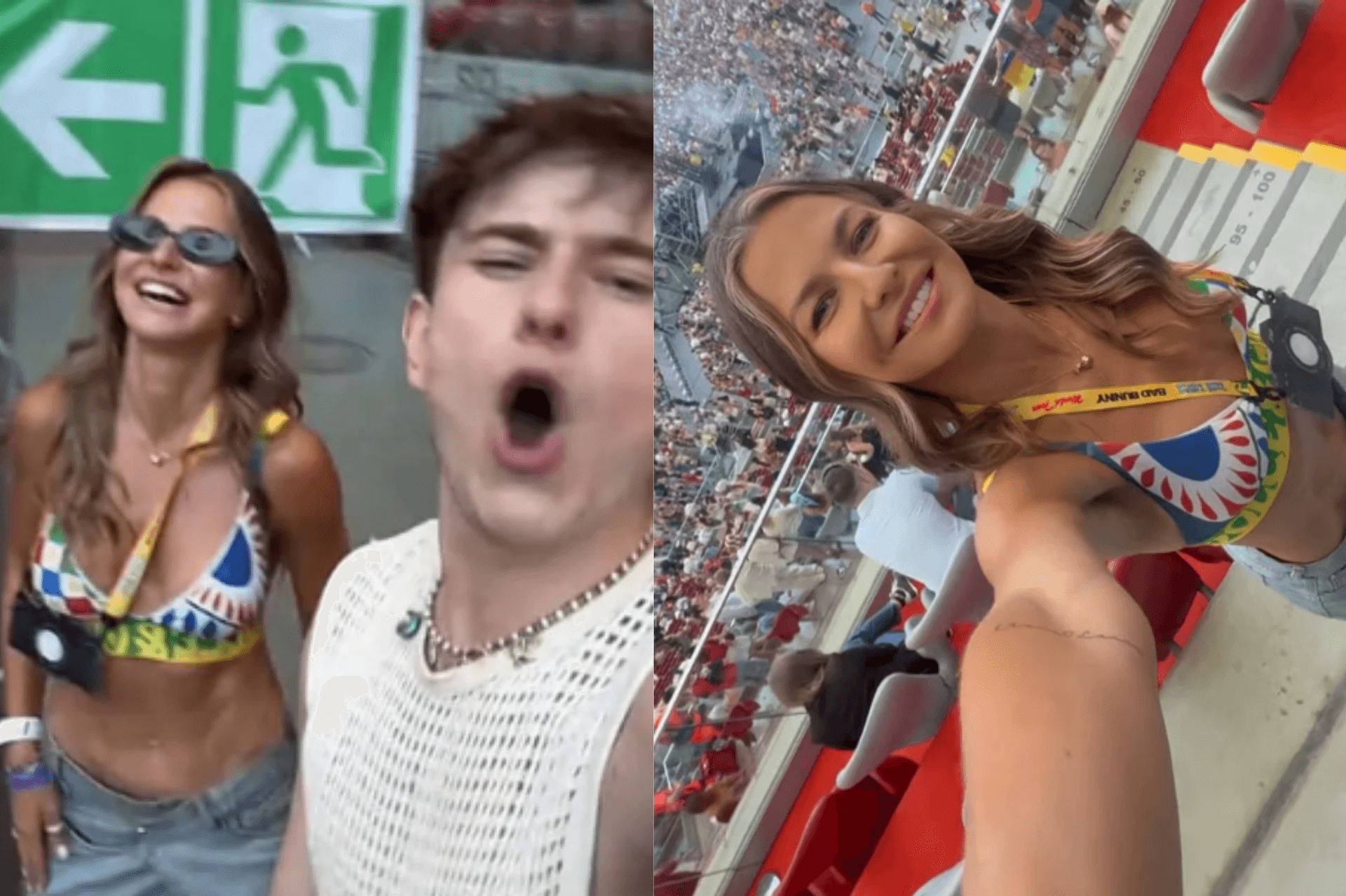 Tak Anna Lewandowska WYWIJAŁA na koncercie Bad Bunny'ego! "Najlepiej bawiąca się osoba" (WIDEO)