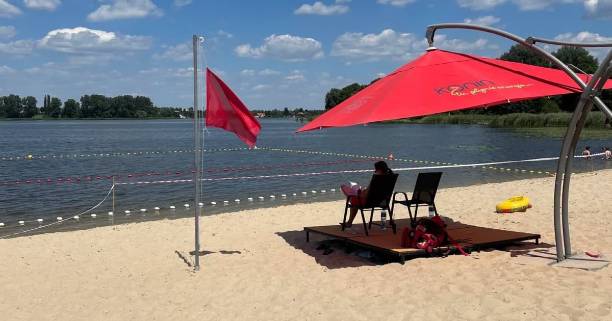 Uwaga plażowicze! Zakaz kąpieli na „Przystani Gosławice”