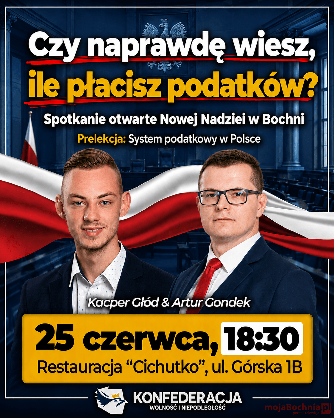 Dzisiaj otwarte spotkanie Nowej Nadziei w Bochni