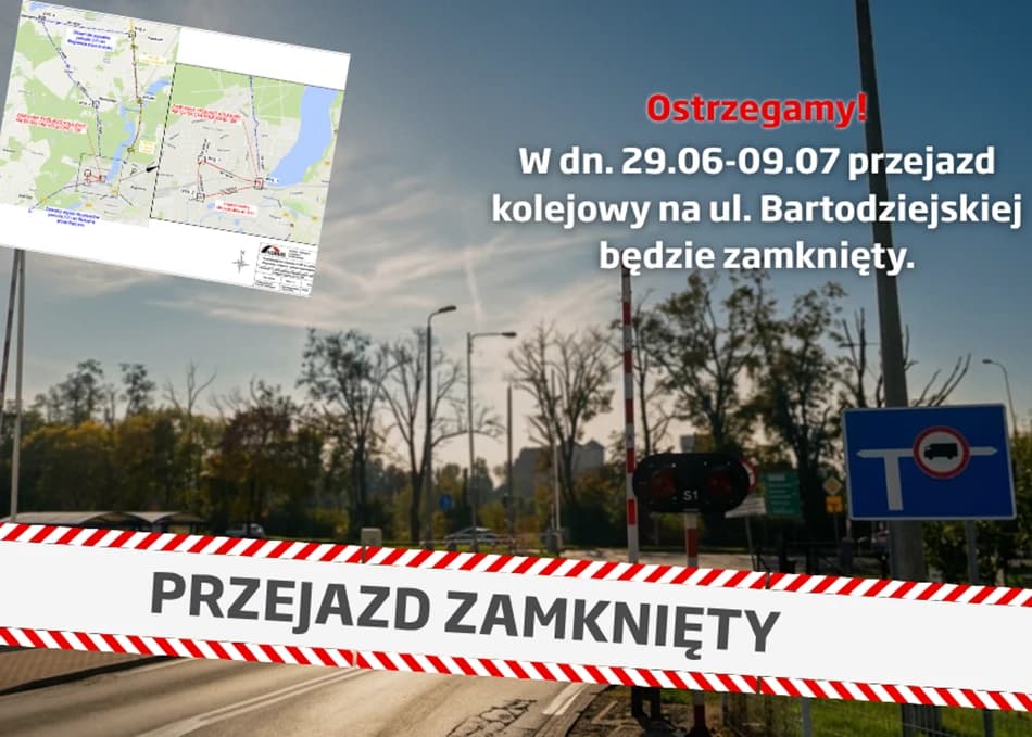 Wągrowiec. Od poniedziałku zamknięty zostanie kolejny przejazd