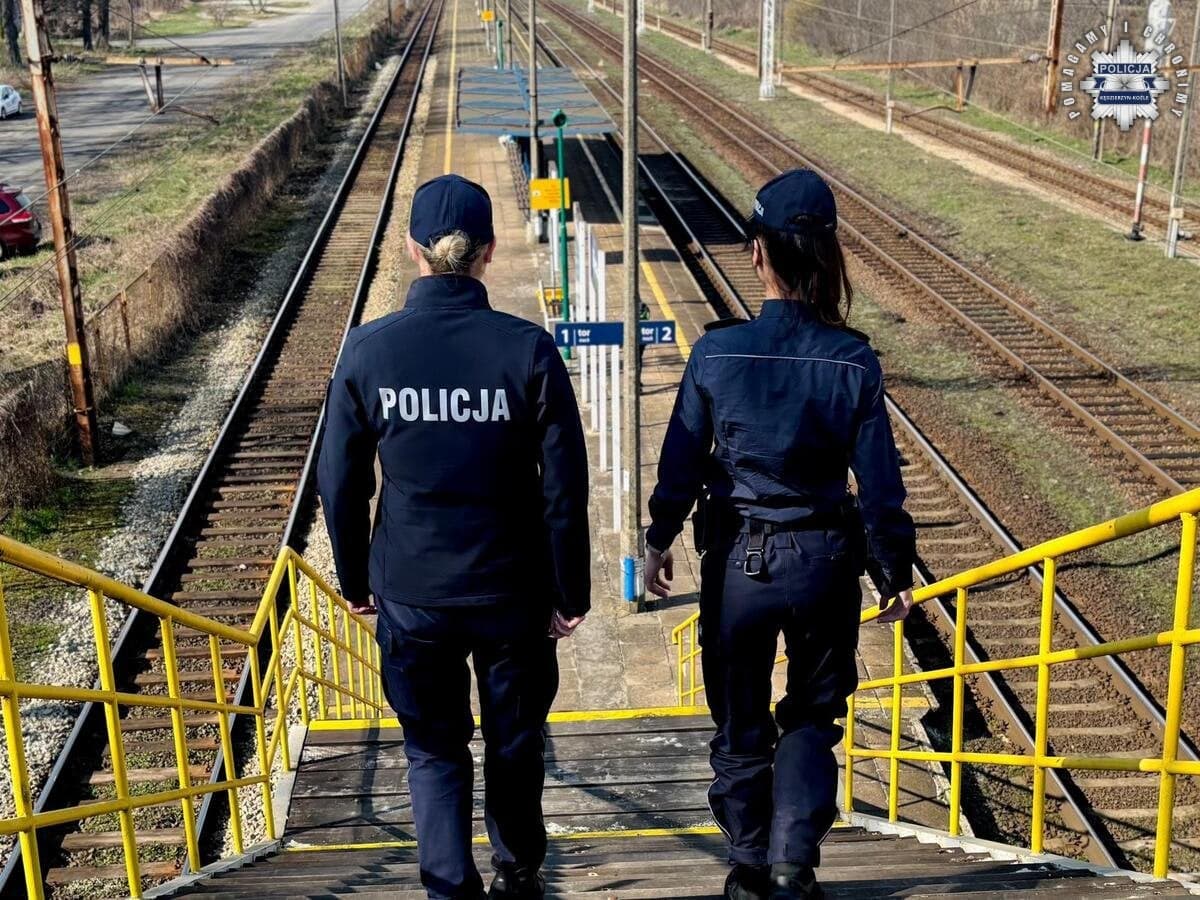 Policja pilnuje kolei. W Kędzierzynie-Koźlu trwa międzynarodowa akcja