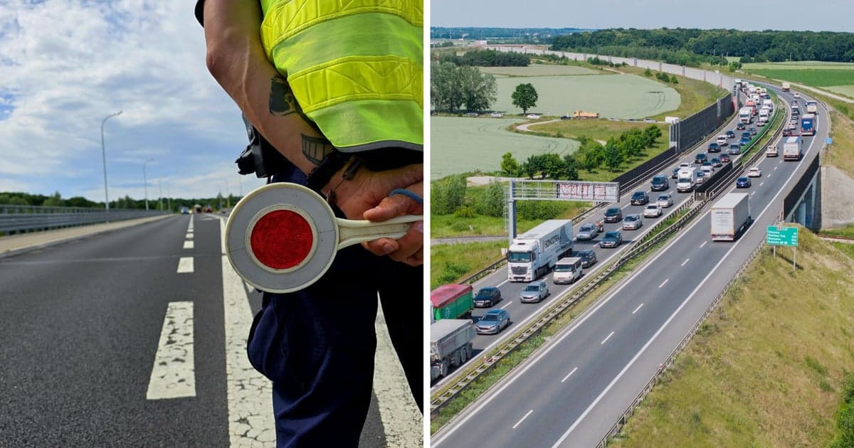 Poważny wypadek na S8! Ciężarówka wjechała w drogowców. Trasa do Warszawy zablokowana Nowe